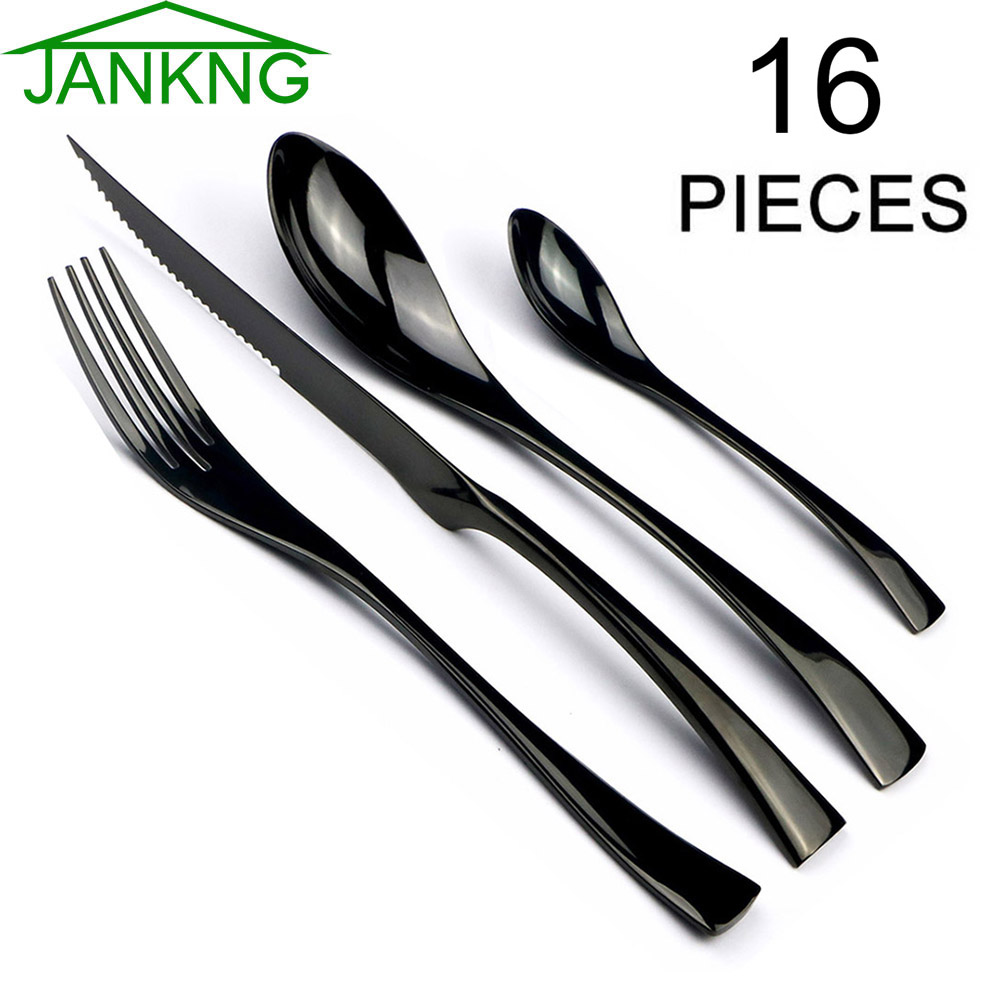 Commercial Kitchen Knife Set - Набор столовых приборов JANKNG из нержавеющей