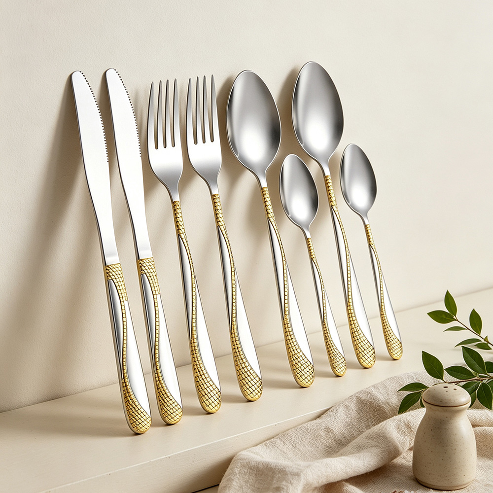 Commercial Kitchen Knife Set - Набор столовых приборов из нержавеющей стали,
