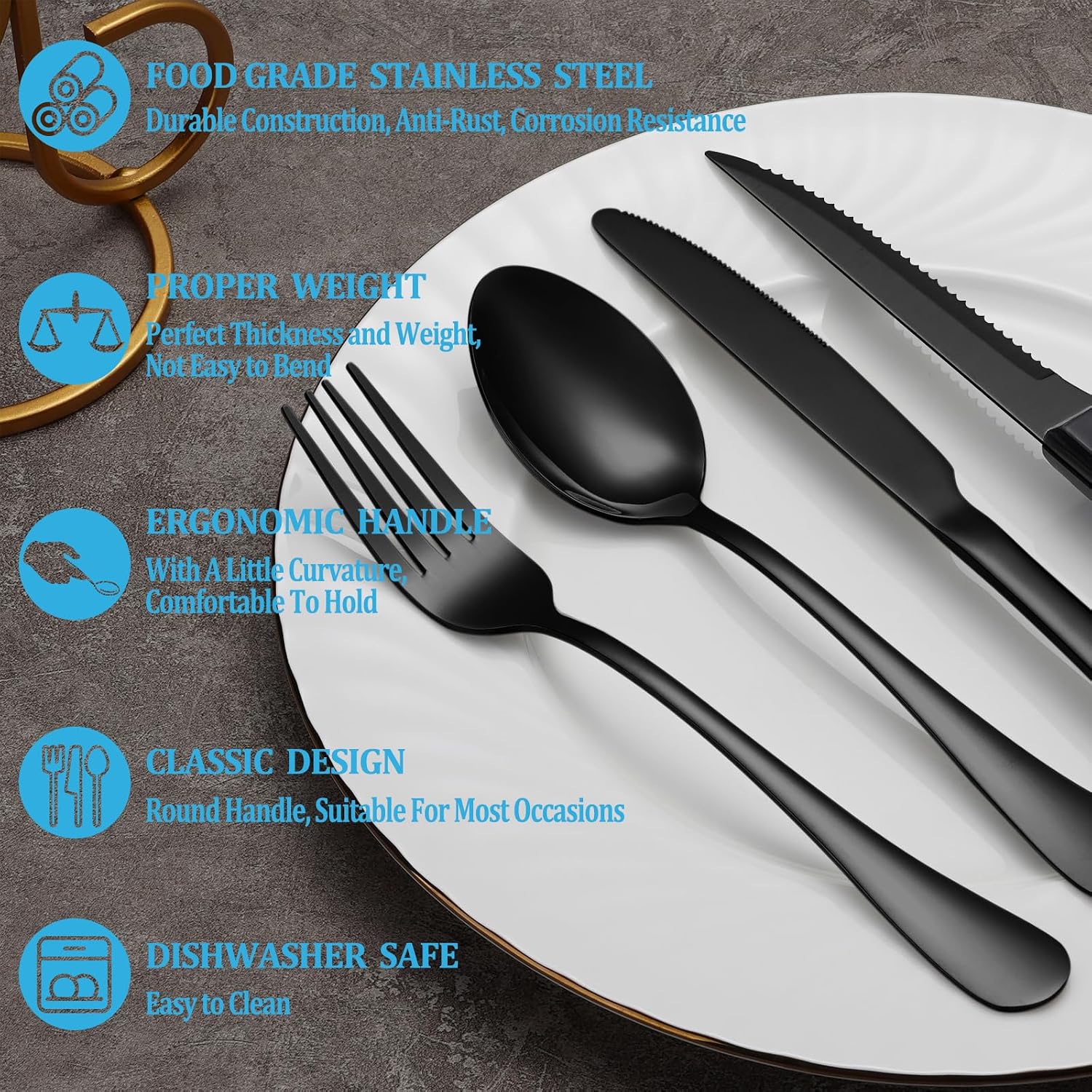 Набор столовых приборов из 24/ – обзор и цена Commercial Kitchen Knife Set