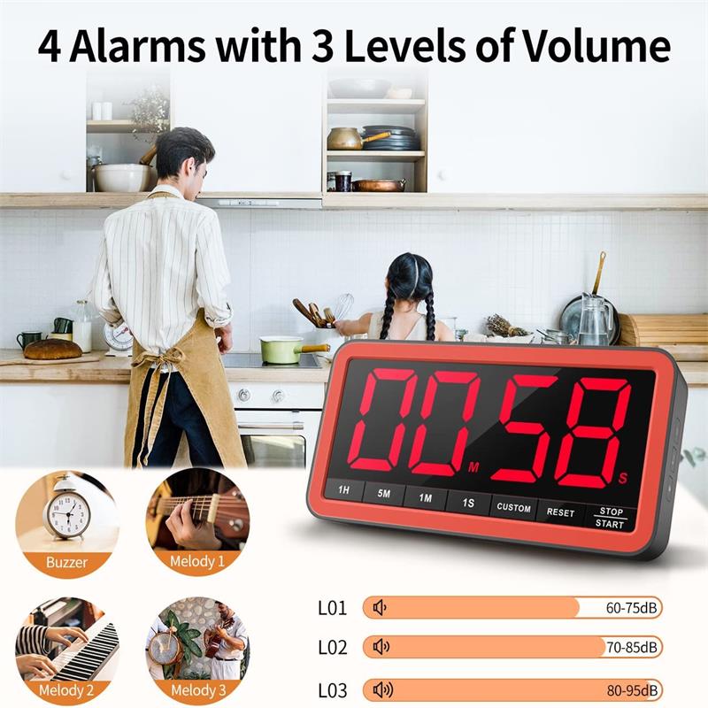 Большой цифровой таймер с USB- – обзор и цена Commercial Kitchen Timer