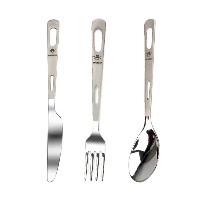 HWZBBEN титановая вилка, ложка – обзор и цена Commercial Kitchen Knife Set