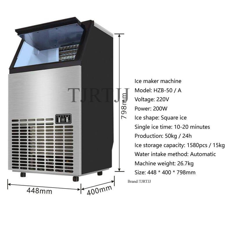 Льдогенератор 110В/220В, комме – обзор и цена Commercial Ice Maker
